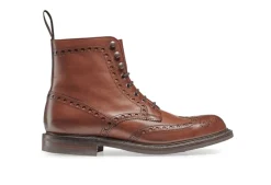 Tweed Derby Brogue Boot