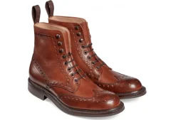 Tweed Derby Brogue Boot