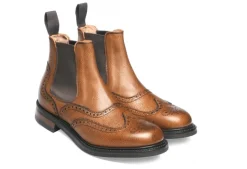 Victoria R Wingcap Brogue Chelsea Boot